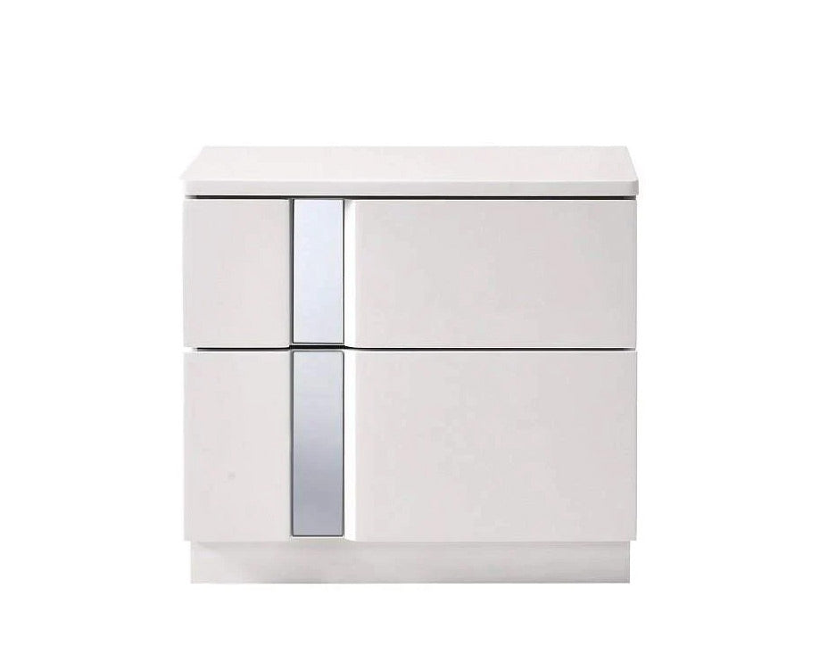 J and M Furniture Nightstands Add 1 Nightstand Palermo Nightstand in White