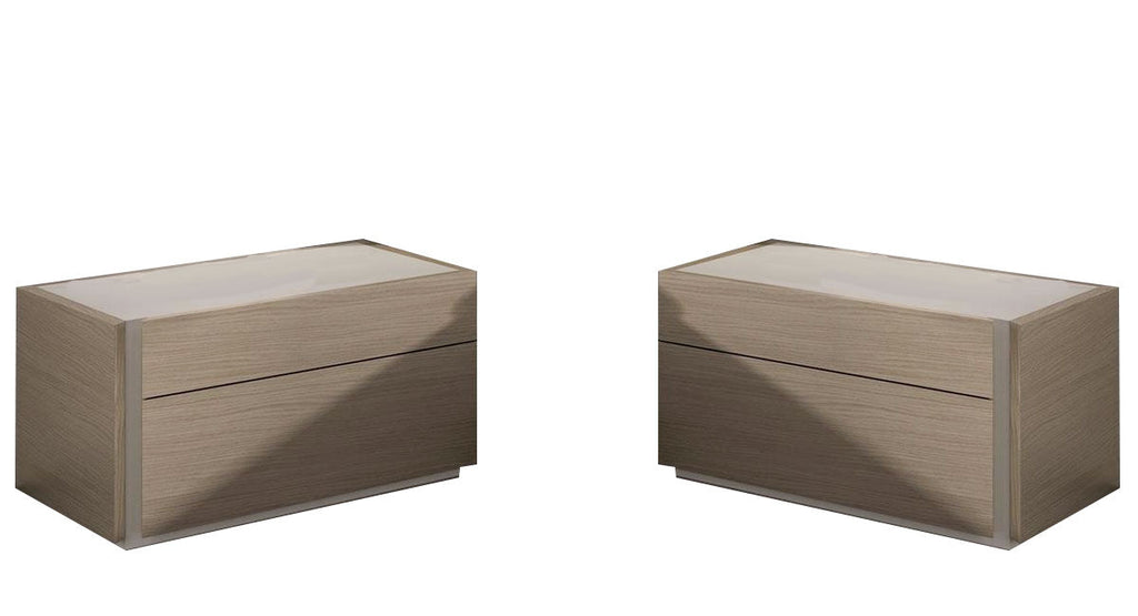 J and M Furniture Nightstands Add Left & Right Nightstand Evora Nightstand in Natural Oak