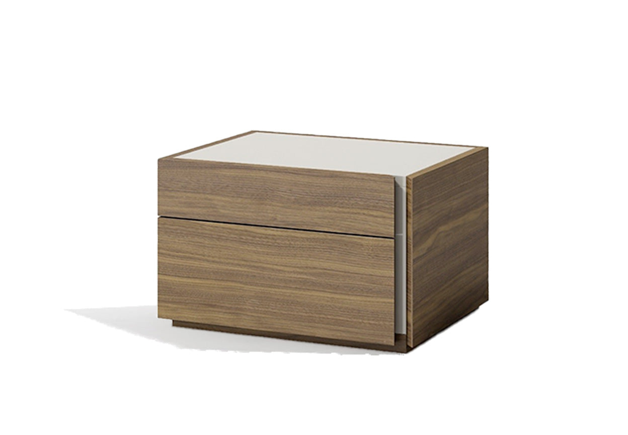 J and M Furniture Nightstands Faro Nightstand in Walnut