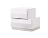 J and M Furniture Nightstands Milan Nightstand in White