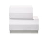 J and M Furniture Nightstands Milan Nightstand in White