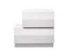 J and M Furniture Nightstands Milan Nightstand in White