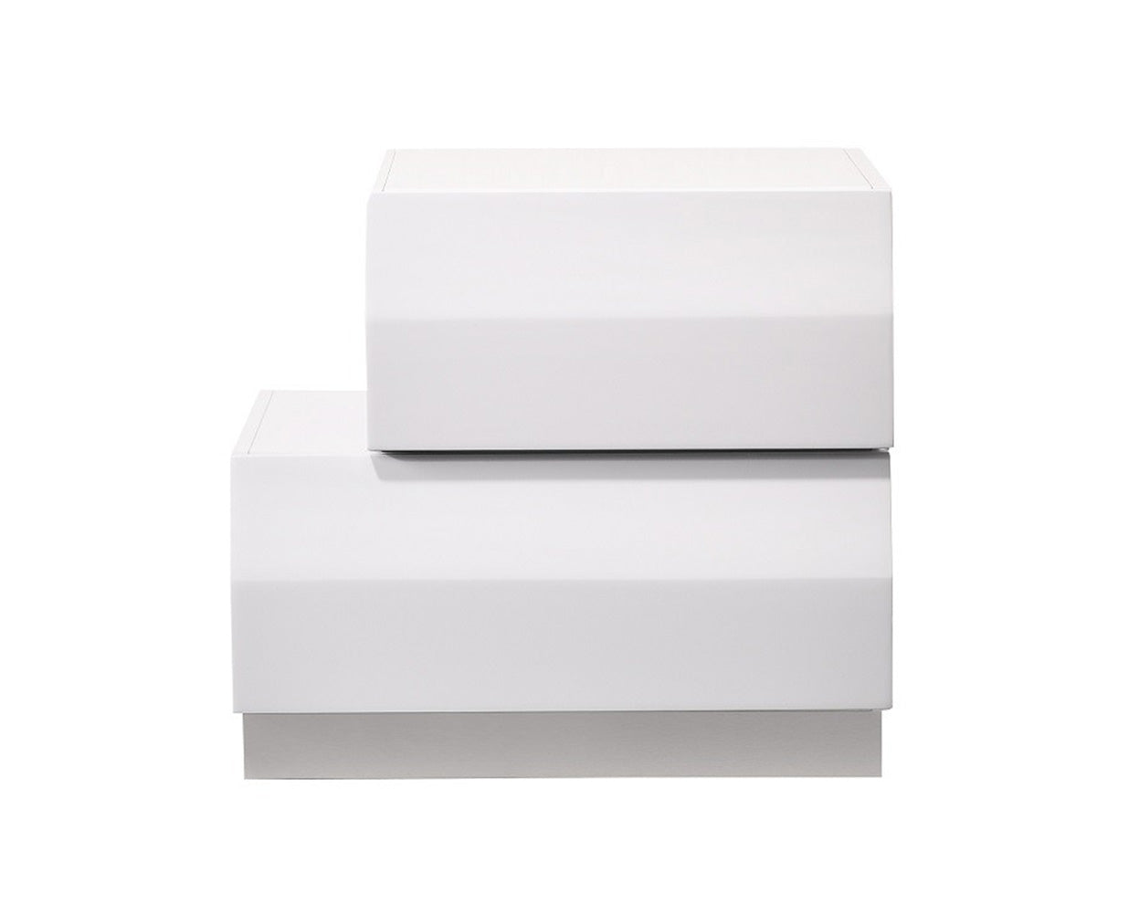 J and M Furniture Nightstands Milan Nightstand in White