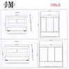 J and M Furniture Nightstands Oslo Nightstand