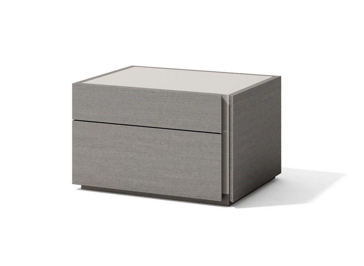 J and M Furniture Nightstands Porto Nightstand in Grey