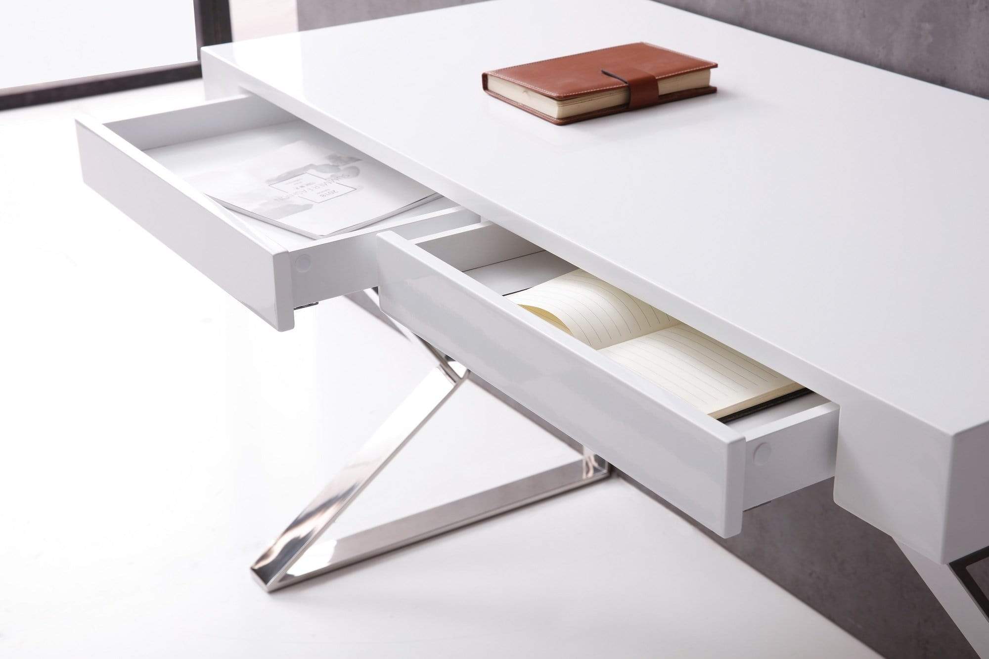 J and M Furniture Office Furniture Noho Desk in White