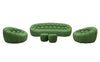 J and M Furniture Ottoman Fantasy Fabric Ottoman in Green