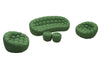 J and M Furniture Ottoman Fantasy Fabric Ottoman in Green