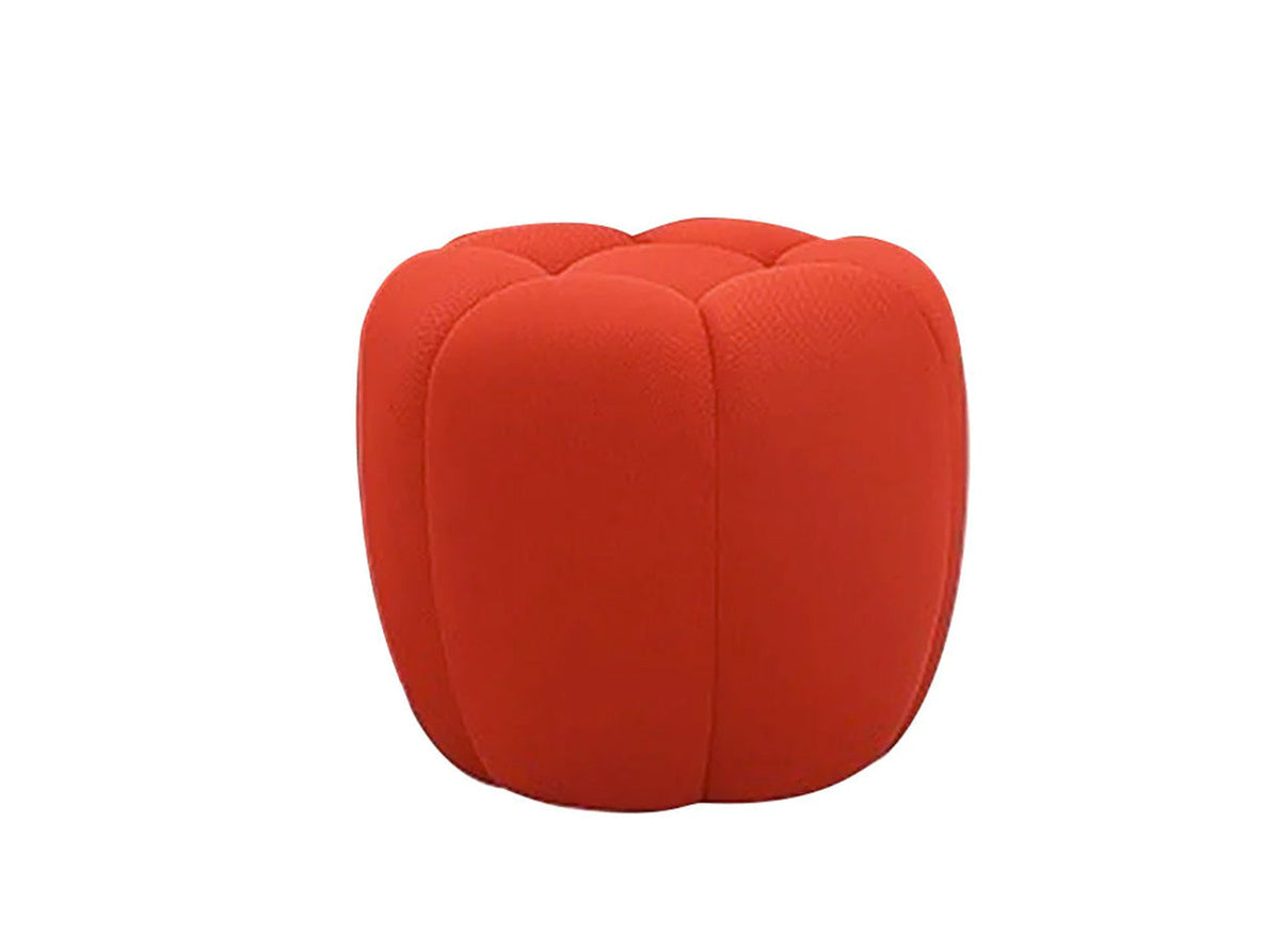 J and M Furniture Ottoman Fantasy Fabric Ottoman in Red