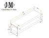 J and M Furniture TV Stand & Entertainment Centers Cloud Mini TV Base White High Gloss | J&M Furniture