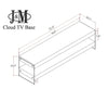 J and M Furniture TV Stand & Entertainment Centers Cloud TV Base in High Gloss | J&M Furniture