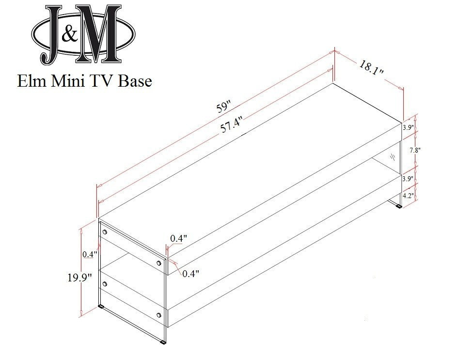 J and M Furniture TV Stand & Entertainment Centers Elm Mini TV Base | J&M Furniture