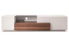 J and M Furniture TV Stand & Entertainment Centers Modern TV Base TV015 In Walnut/White Gloss | J&M Furniture