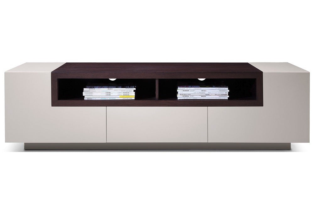 J and M Furniture TV Stand & Entertainment Centers TV Stand TV002 in Grey Gloss/Brown Oak | J&M Furniture