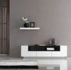 J and M Furniture Tv Stands TV002 White High Gloss with Grey Veneer TV Stand