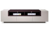 J and M Furniture Tv Stands TV002 White High Gloss with Grey Veneer TV Stand
