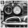 J and M Furniture Wall Art Acrylic Art Classic Headlights
