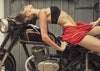 J and M Furniture Wall Art Wall Art "Motorcycle Woman"
