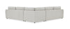 JnmFurniture.com Couches & Sofa Magnolia Fabric Sectional
