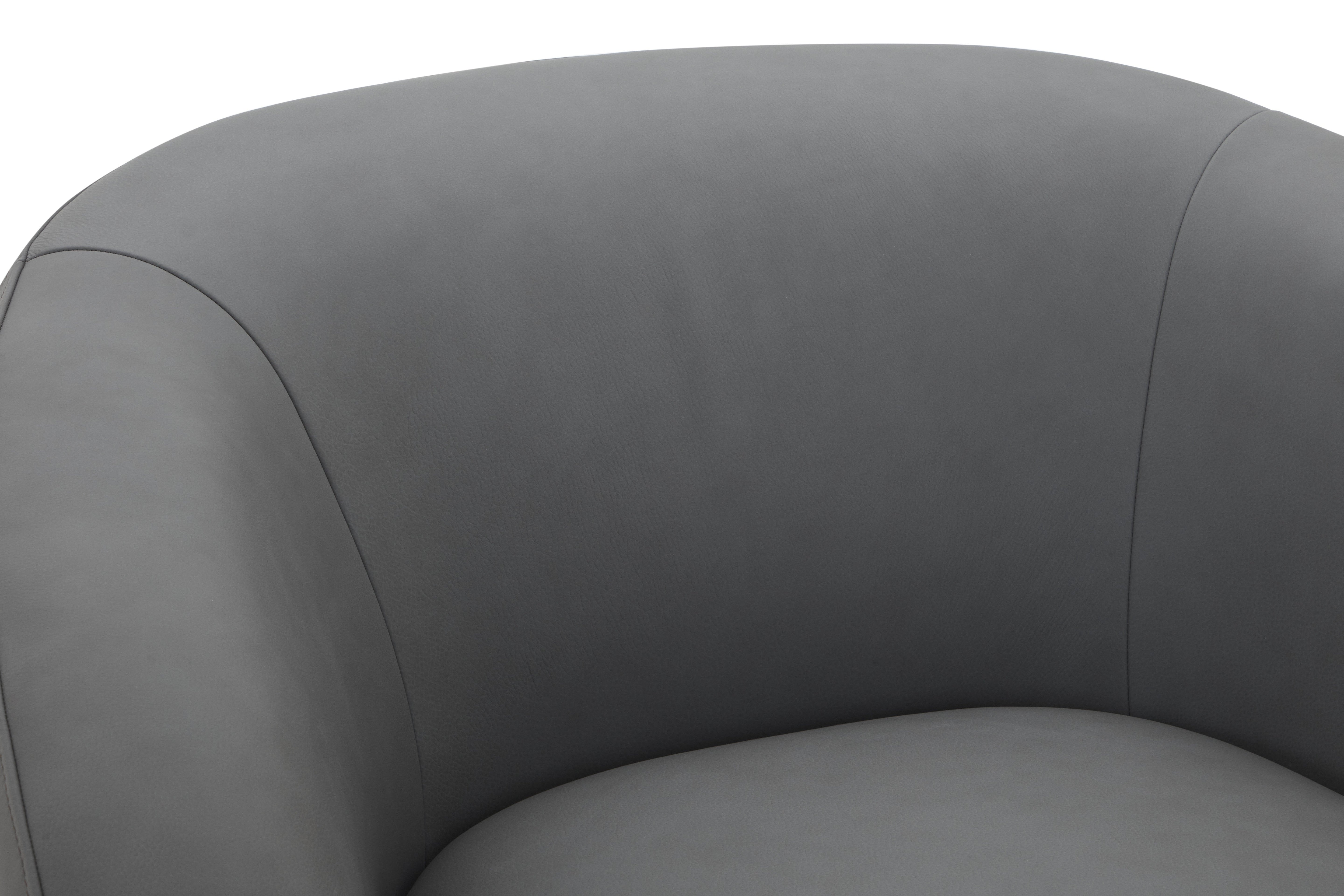 JnmFurniture.com Lounge Chair Orbit Swivel Chair in Charcoal
