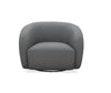JnmFurniture.com Lounge Chair Orbit Swivel Chair in Charcoal