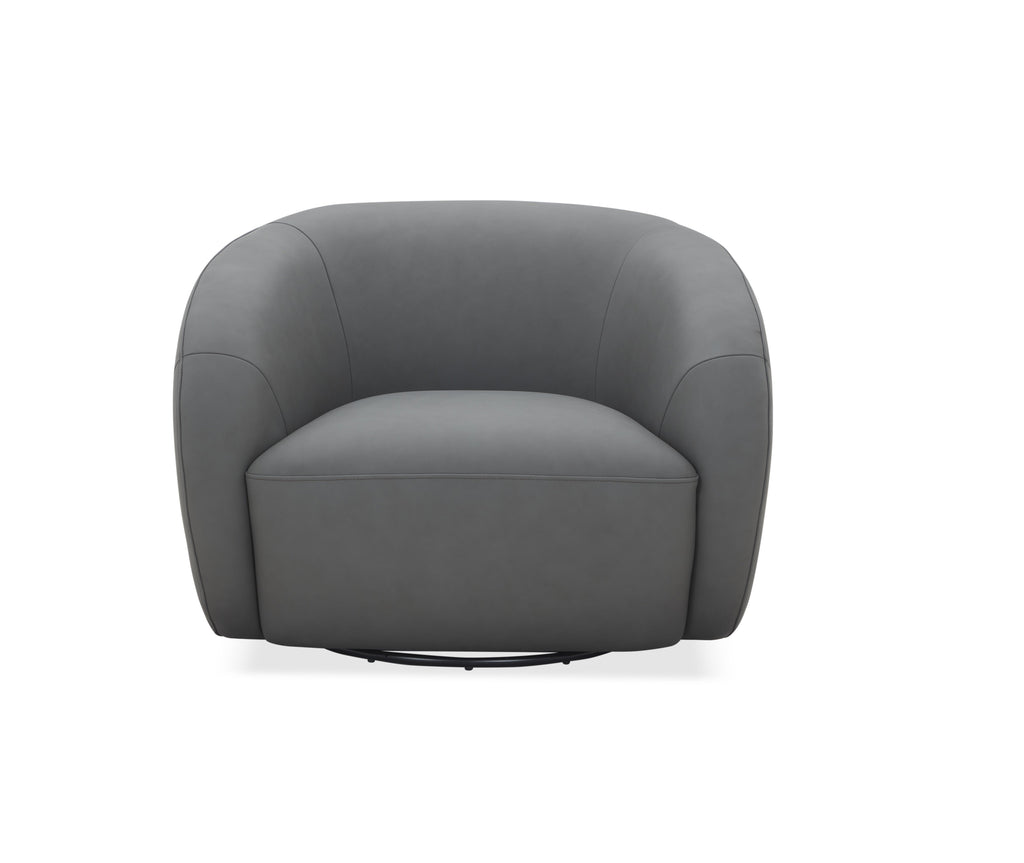 JnmFurniture.com Lounge Chair Orbit Swivel Chair in Charcoal