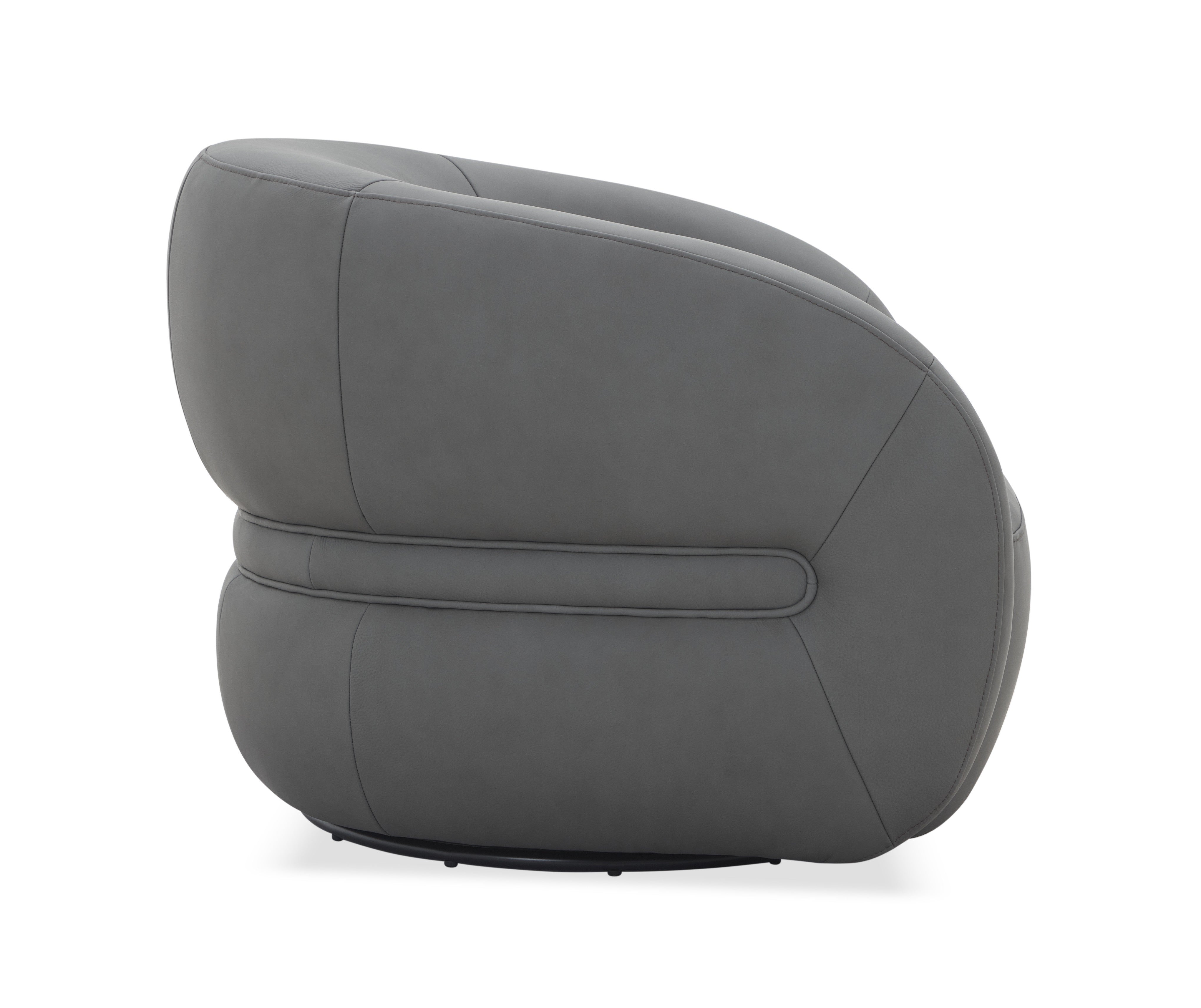 JnmFurniture.com Lounge Chair Orbit Swivel Chair in Charcoal