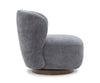 JnmFurniture.com Lounge Chair Zola Swivel Chair in Charcoal