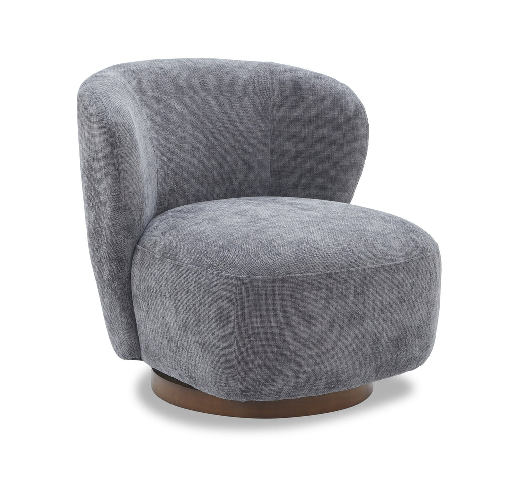 JnmFurniture.com Lounge Chair Zola Swivel Chair in Charcoal