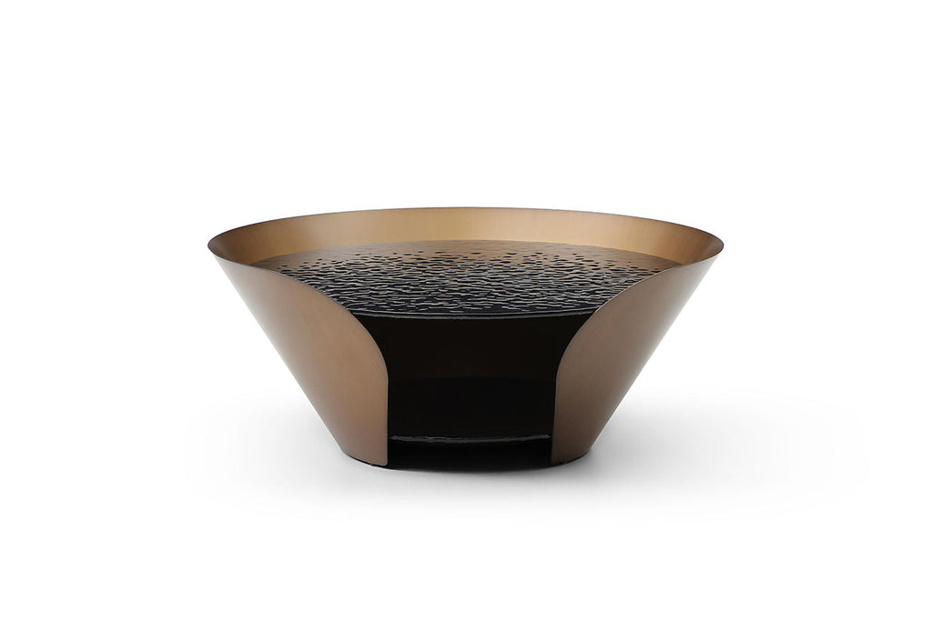JnmFurniture.com Occasional Tables Vanta Coffee Table | Modern Glass Coffee Table with Bronze Base