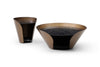 JnmFurniture.com Occasional Tables Vanta Coffee Table | Modern Glass Coffee Table with Bronze Base