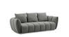 Lennox Fabric Loveseat in Dark Grey | J&M Furniture - Canal Furniture