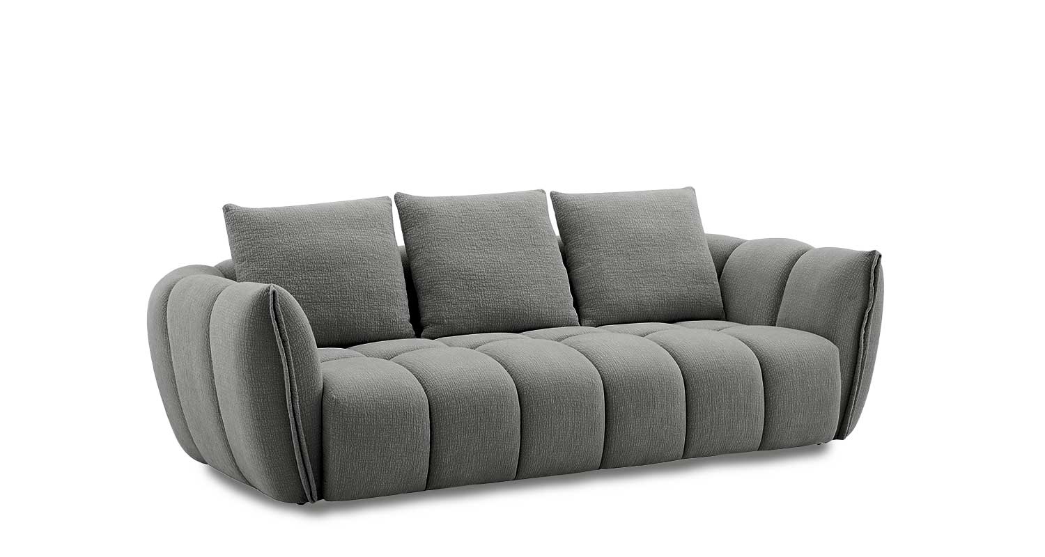 Lennox Fabric Loveseat in Dark Grey | J&M Furniture - Canal Furniture