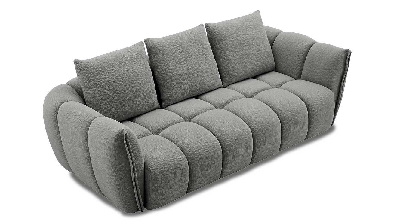 Lennox Fabric Loveseat in Dark Grey | J&M Furniture - Canal Furniture