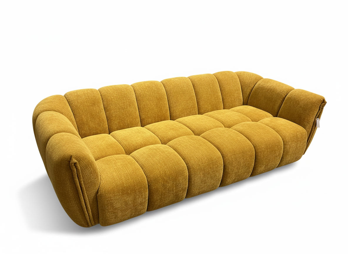 Lennox Fabric Sofa in Mustard | J&M Furniture - Canal Furniture