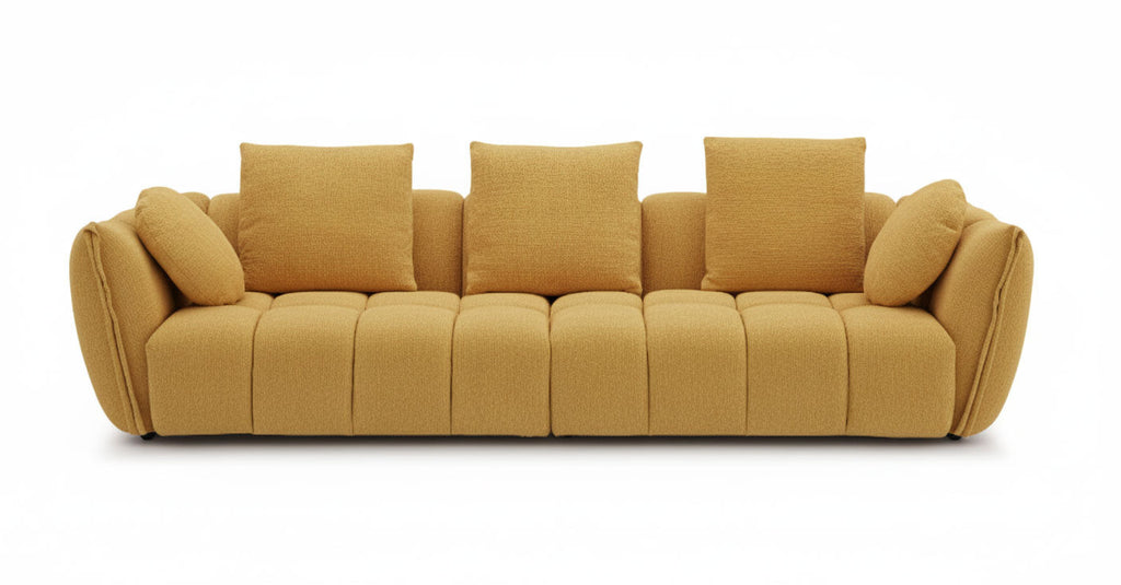 Lennox Fabric Sofa in Mustard | J&M Furniture - Canal Furniture