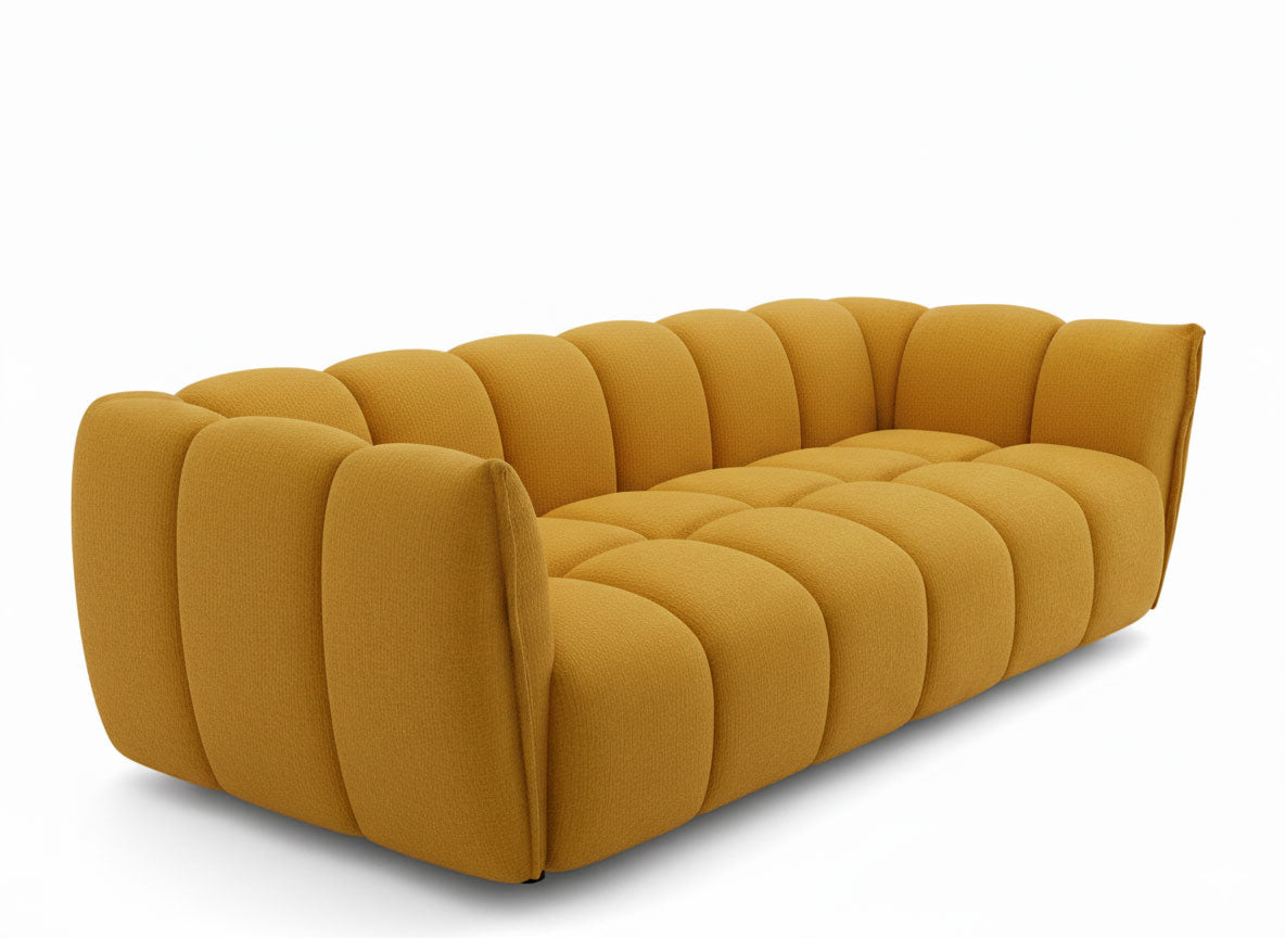 Lennox Fabric Loveseat in Mustard | J&M Furniture - Canal Furniture