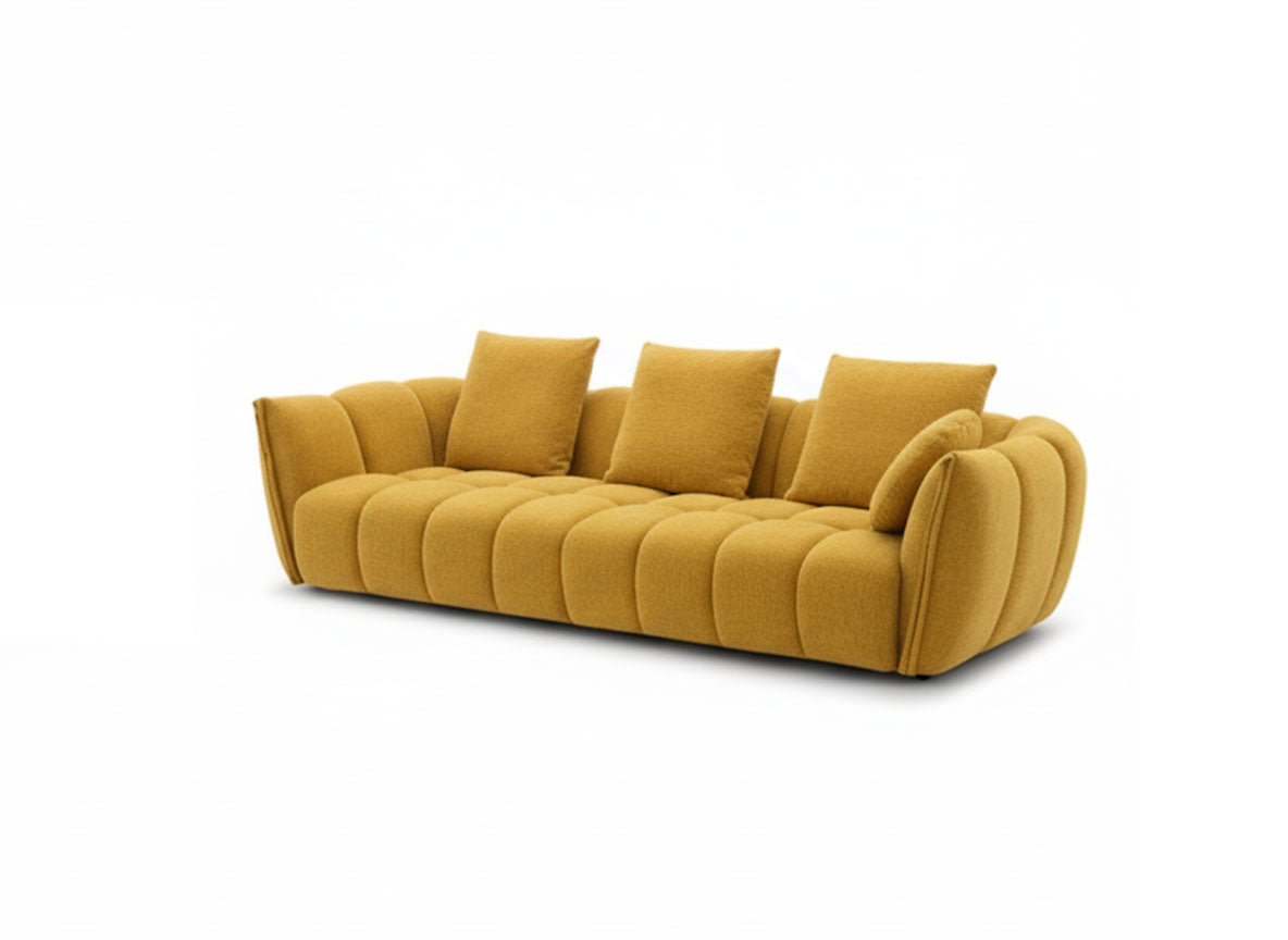 Lennox Fabric Sofa in Mustard | J&M Furniture - Canal Furniture