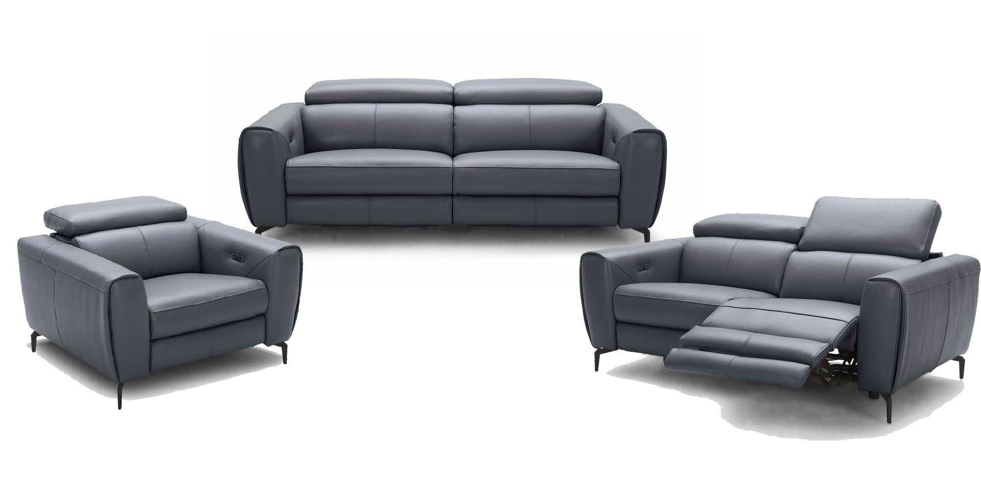 Lorenzo Motion Sofa Collection in Blue-Grey | J&M Furniture