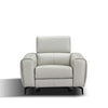 Lorenzo Reclining Chair in Light Gray | J&M Furniture