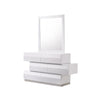 Milan Dresser & Mirror in White - Canal Furniture