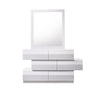 Milan Dresser & Mirror in White - Canal Furniture
