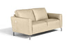 Max Divani Loveseat Caleb Leather Loveseat in Taupe | Max Divani