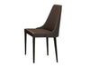 Moderna Dining Chair in Taupe with Grey legs - Canal Furniture