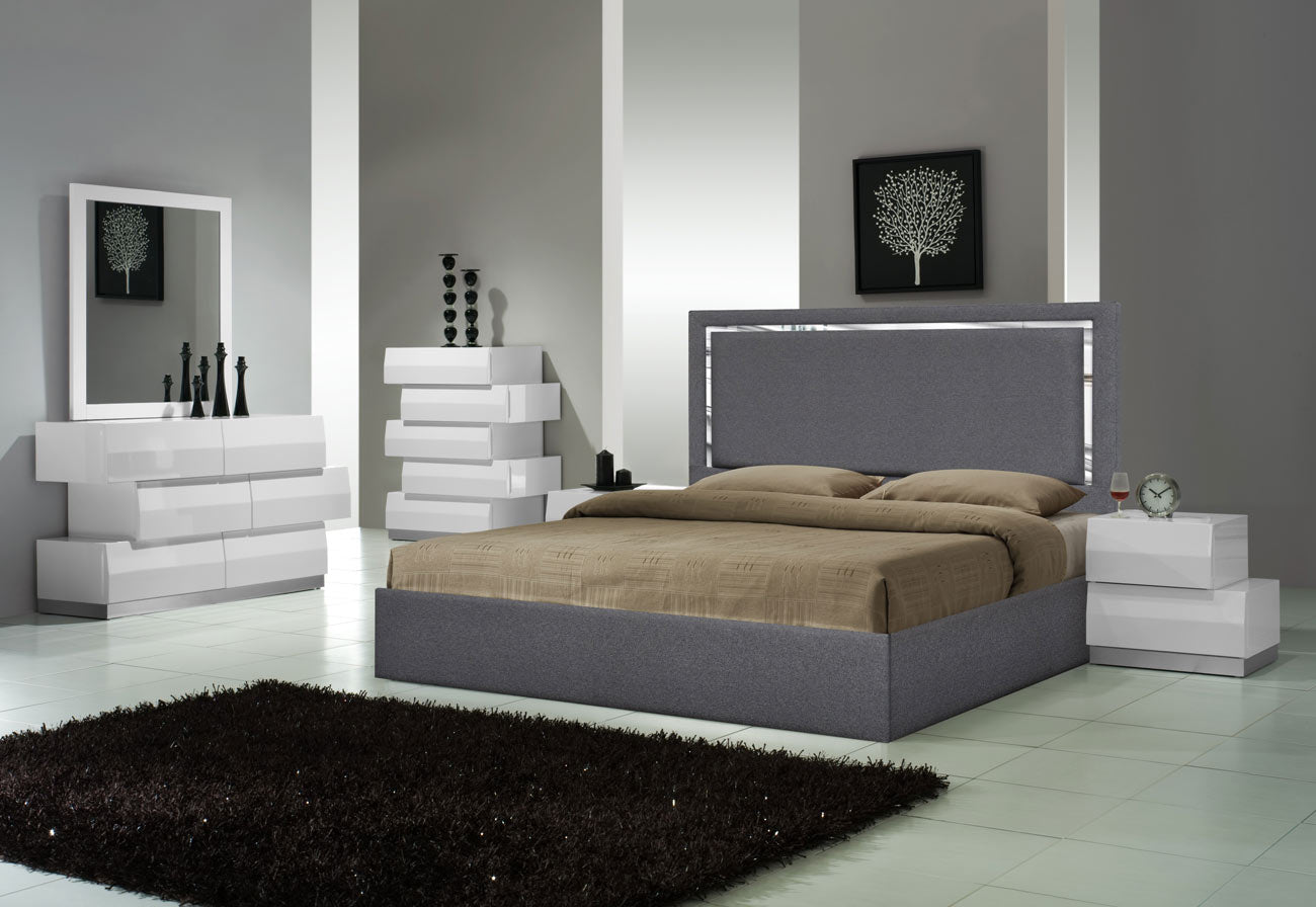 Monet Bed in Charcoal