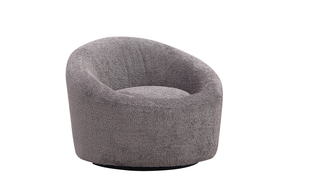 Moon Fabric Chair in Dark Grey | J&M Furniture