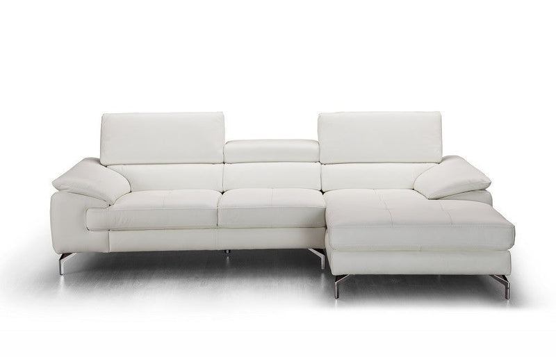 A973b Premium Leather Mini Sectional in Caramel | J&M Furniture