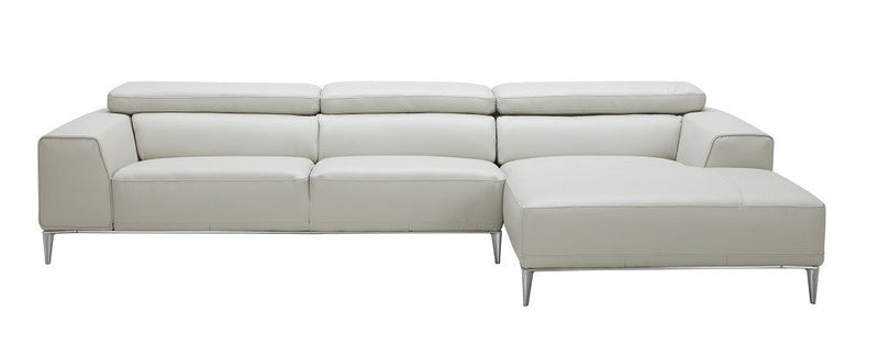 LeCoultre Sectional in Light Grey | J&M Furniture