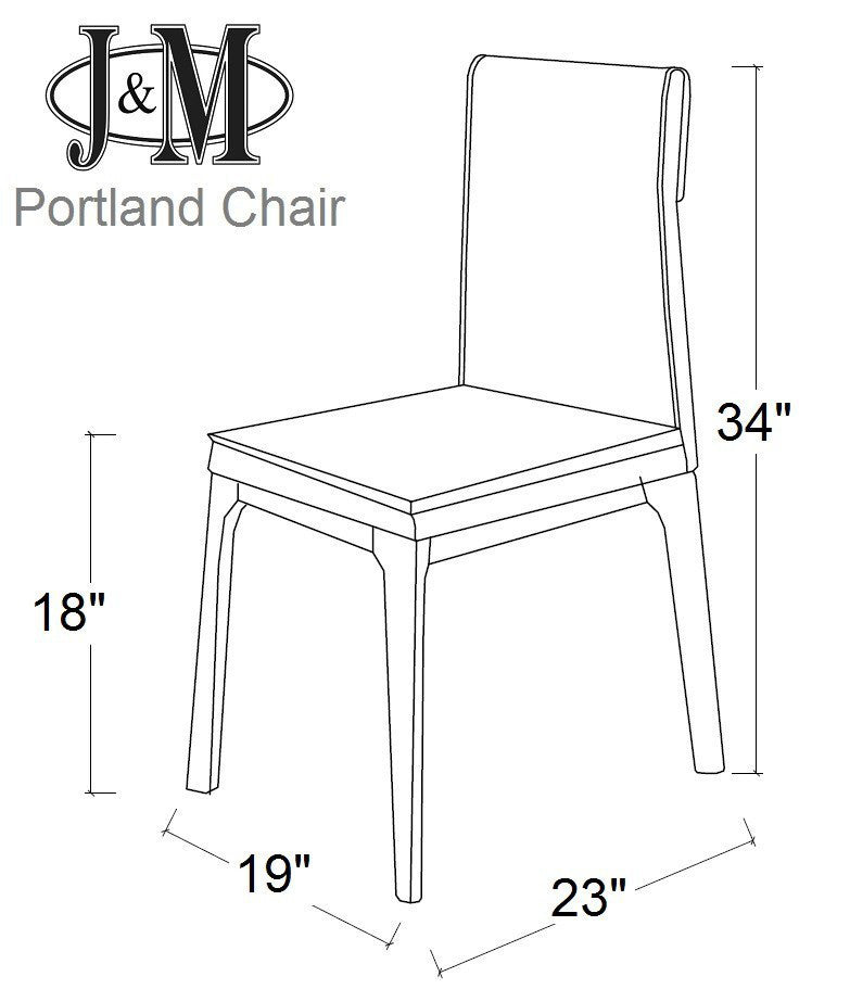 MO Portland Chair in Grey | J&M Furniture