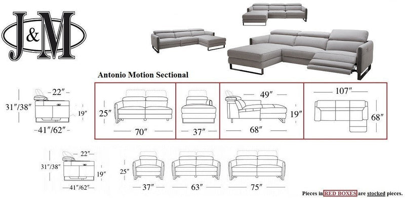 Antonio Motion Sectional | J&M Furniture